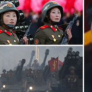 Bilder från dagens firande i Nordkorea.