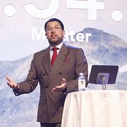 SD:s partiledare Jimmie Åkesson under sitt tal på partiets valkickoff.