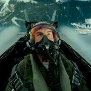 Tom Cruise i sitt flygplan i kultrullen ”Top Gun”.