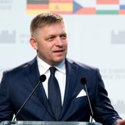 Slovakiens premiärminister Robert Fico vid helgens EU-toppmöte i Bratislava.