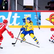 Marcus Sörensen under öppningsmatchen.