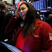 Investerare på Wall Street.
