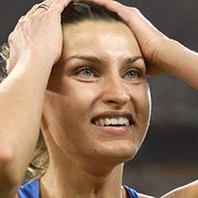 Anna Tjitjerova under tävlingarna i Peking