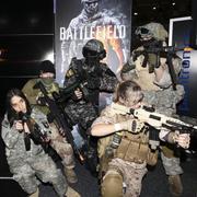 Battlefield-fans i Australien. Battlefield 2042 släpptes i år. 