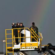 Underättelseagenter i samband med Barack Obamas ankomst på flygplatsen Addis Ababa