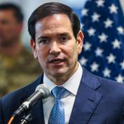 Marco Rubio på besök i Israel på fredagen.