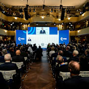 Marco Rubio talade i München på lördagen.