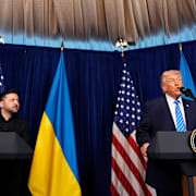 Trump och Zelenskyj.