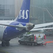 SAS-flyg på Gardermoen i Oslo. Arkivbild.