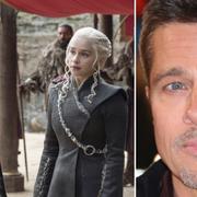 Brad Pitt budade 980 000 kronor för att få titta på ett avsnitt tillsammans med ”Game of thrones”-stjärnorna. 