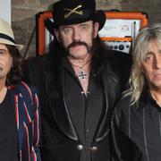 Phil Campbell, Lemmy Kilmister och Mikkey Dee vid Classic Rock Roll Of Honour Awards i London 2012