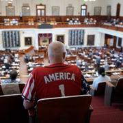 Debatt om vallagarna i Texas Capitol/Arkivbild