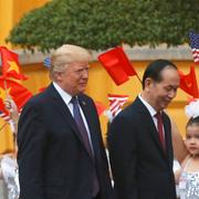 USA:s president Donald Trump och Vietnams president Tran Dai Quang. 