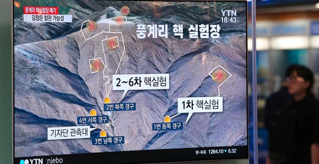 Satellitbild över Punggye-ri.  Ahn Young-joon / AP