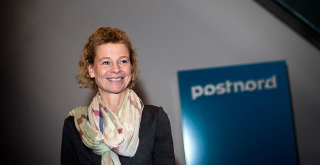 Annemarie Gardshol, vd Postnord Sverige. Pontus Lundahl/TT / TT NYHETSBYRÅN