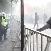 Arkivbild från demonstrationerna.