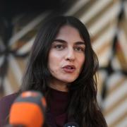 Romina Pourmokhtari (L). 