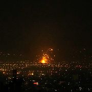 En explosion i Tehran på söndagskvällen.