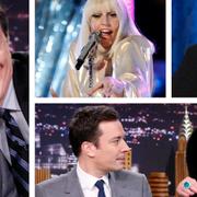 Jimmy Fallon, Lady Gaga Robert De Niro, Stephen Colbert och Joan Rivers.