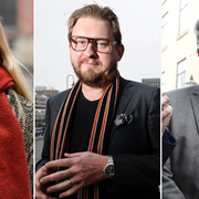 Katarina Frostenson, Fredrik Virtanen och Horace Engdahl. 