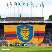 Djurgårdsfansen inför sista matchen på Stadion 2013.