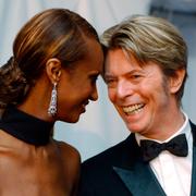 David Bowie med hustrun Iman.