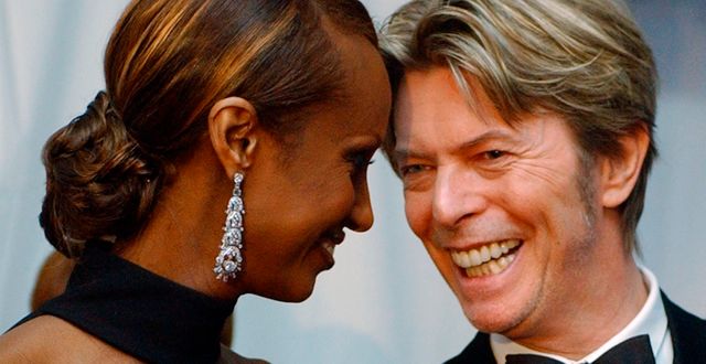 David Bowie med hustrun Iman. SUZANNE PLUNKETT / TT / NTB Scanpix