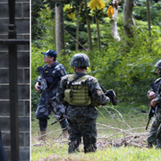 Dominic Raab/Filippinsk militär söker efter Abu Sayyaf 201.