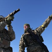 Ukrainska soldater i Zaporizjzja. Bild via militärens presstjänst. 26 januari 2026. 