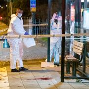 Busskuren där mannen attackerade kvinnan 
