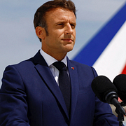 Donald Trump och Emmanuel Macron.