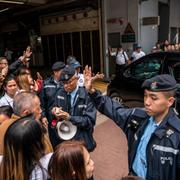 Anhängare till Rodrigo Duterte vid flygplatsen i Manilla.