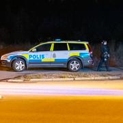 Polisen vid Råbyhemmet.