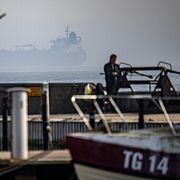 Kustbevakningen  bordade fartyget Jin Hui i diset utanför Trelleborg i början av maj.