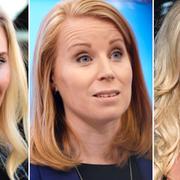 Anna Anka, Annie Lööf (C) och Maria Montazami. 