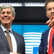 Mario Centeno och Jeroen Dijsselbloem. 