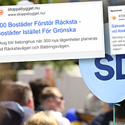 Så här såg annonserna från Sverigedemokraterna ut.