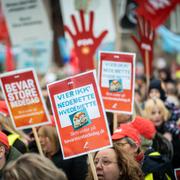 "Bevar store bededag" demonstration på Christiansborg Slotsplads i Köpenhavn den 5. februari 2023.