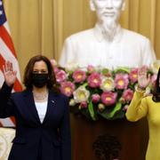 Kamala Harris och Vietnams vicepresident Vo Thi Anh Xuan.