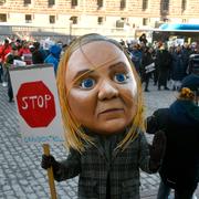 Demonstration i Stockholm.