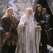 Orlando Bloom, Viggo Mortensen och Ian McKellen i sista delen av New Line Cinemas Sagan om ringen.