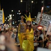 Demonstrationen i Tel Aviv, 24 maj 2025. 