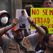 Demonstration mot tidigare journalistmord.