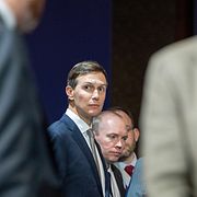 Jared Kushner under ett möte i Lucerne i Schweiz i somras.