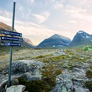 Skyltar i närheten av Kebnekaise (2020)