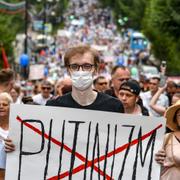 Regimkritiska protester i Khabarovsk under sommaren.