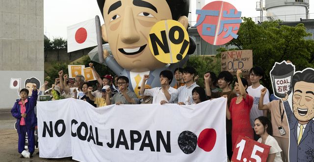 Protester mot kolkraft under G20-mötet 2019.  Jae C. Hong/TT