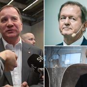 Stefan Löfven (S) får bland annat sällskap av Marcus Wallenberg. Håkan Buskhe och Ylva Berg.