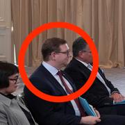 Björn Seibert till vänster om sin chef Ursula von der Leyen under hennes möte med Donald Trump efter att EU och USA kommit överens i tullförhandlingarna den 27 juli.