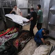 Palestinier som dödats i samband med nödhjälpsutdelning i staden Gaza, 3 juli 2025. 